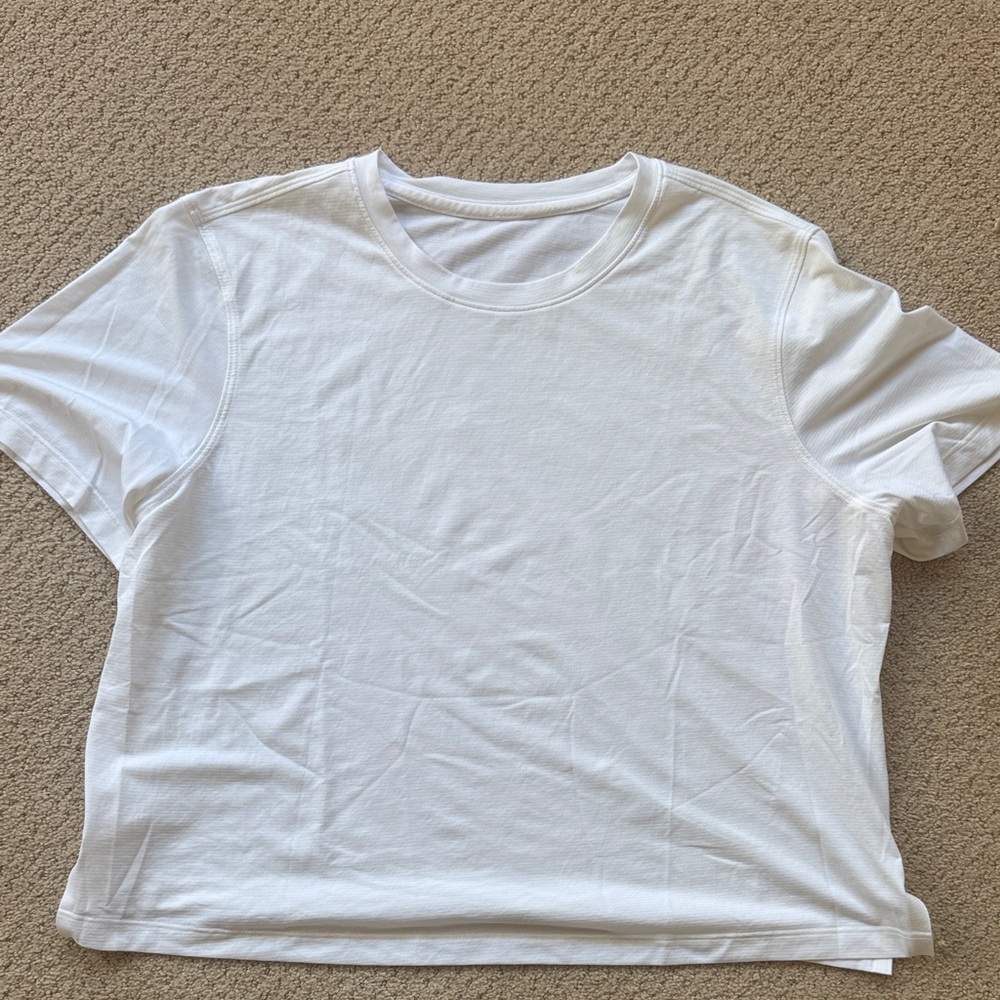 Lululemon White Crop Top